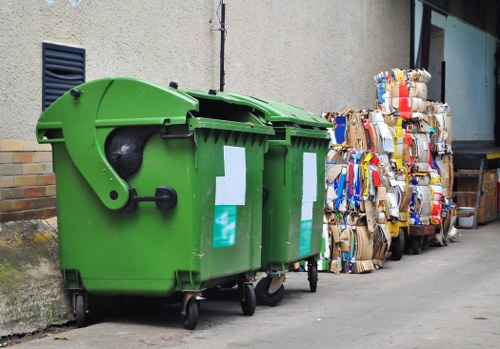 Recycled and donated items from garage clearance