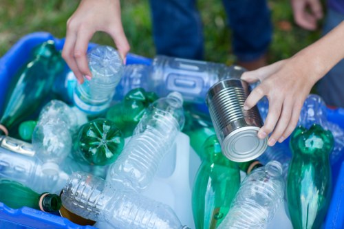 Various types of business waste being collected by Junk Brothers